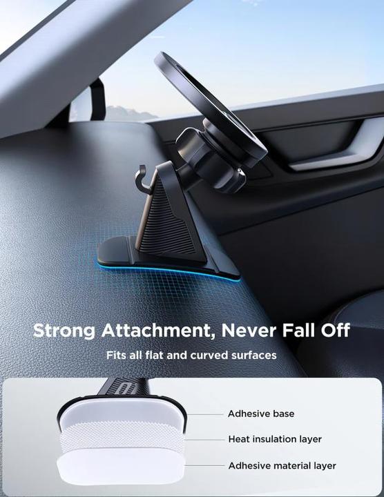 Produktbild Joyroom magnetische Autohalterung für Cockpit/Armaturenbrett schwarz (JR-ZS376)