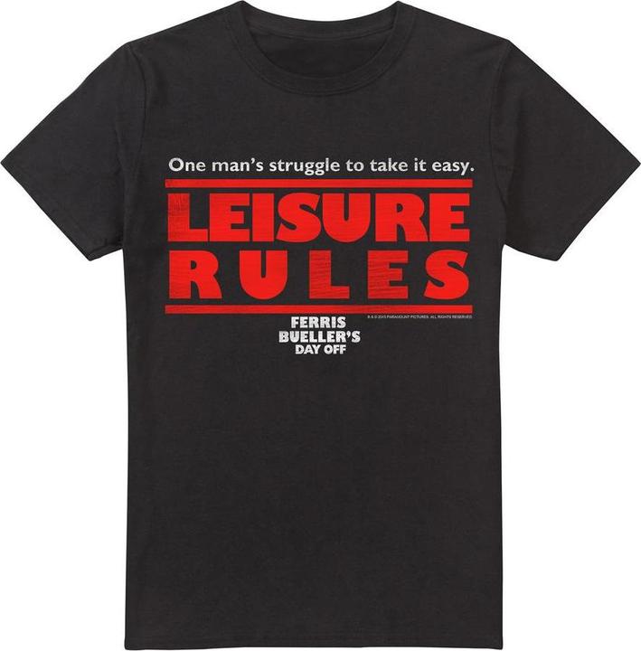 Produktbild Ferris Bueller´s Day Off Ferris Bueller's Day Off Leisure Rules TShirt (L)