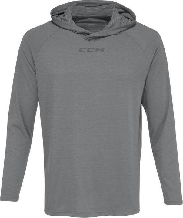 Immagine prodotto CCM Felpa da allenamento premium a maniche lunghe con cappuccio (M, temno siva (grigio screziato)) (M)