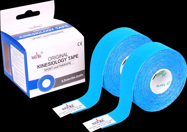 Immagine prodotto Nasara Nastro kinesiologico 2,5 cm x 5 m - 2 rotoli (5 m)