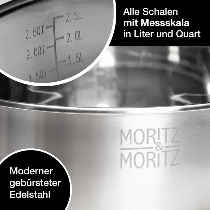 Produktbild Moritz & Moritz Edelstahl Rührschüssel Set (6 x)