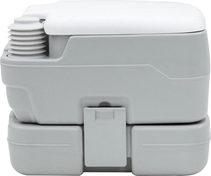 Produktbild VidaXL Tragbare Toilette in Grau und Weiss aus Kunststoff, 10 L