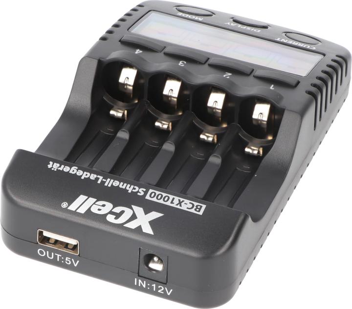 Image du produit XCell Chargeur rapide BC-X1000 Digital LCD (2 pcs, AA, AAA, Chargeurs sans batterie)