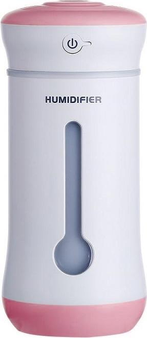 Actual product image JTI Humidifier with fan and light - Pink