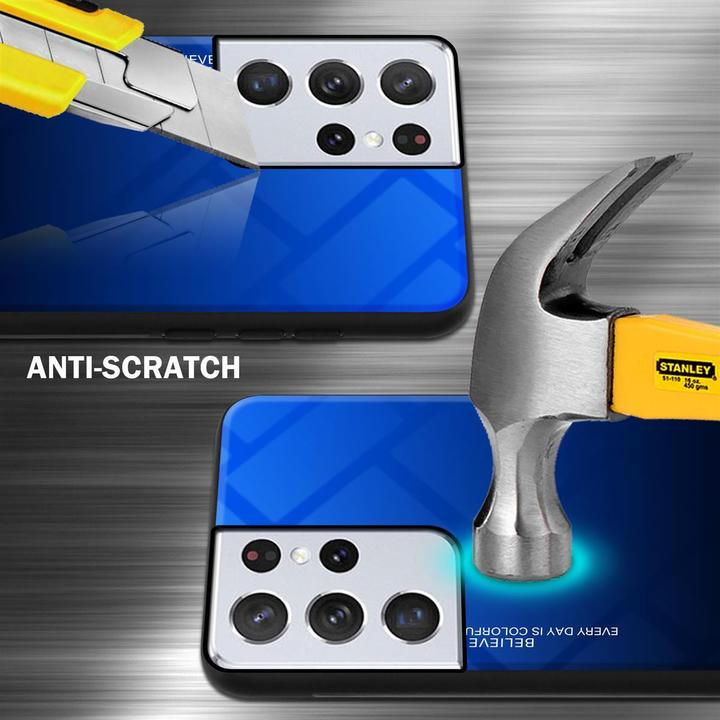 Productafbeelding Cadorabo TPU 2 kleuren glasdekking (Samsung Galaxy S21 Ultra)
