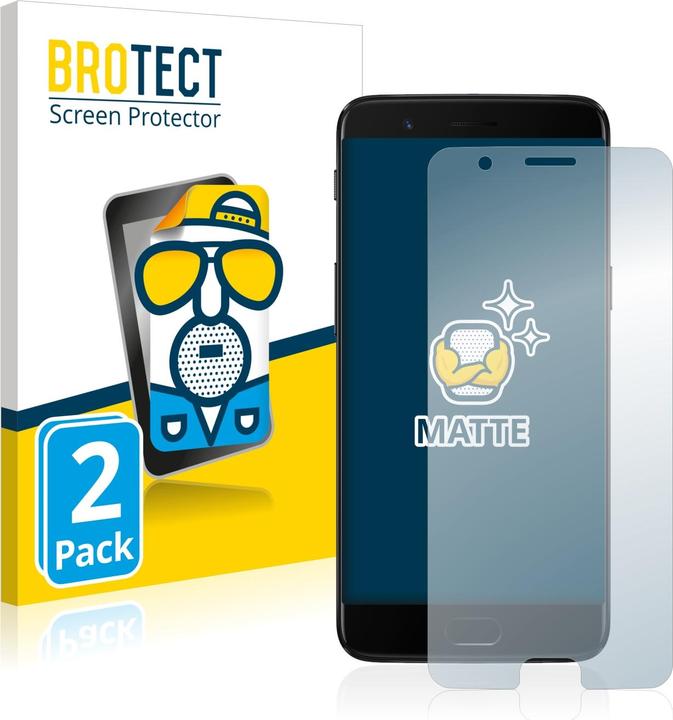 Productafbeelding BROTECT Antireflecterende schermbeschermer mat (2 Stuk, OnePlus 5)