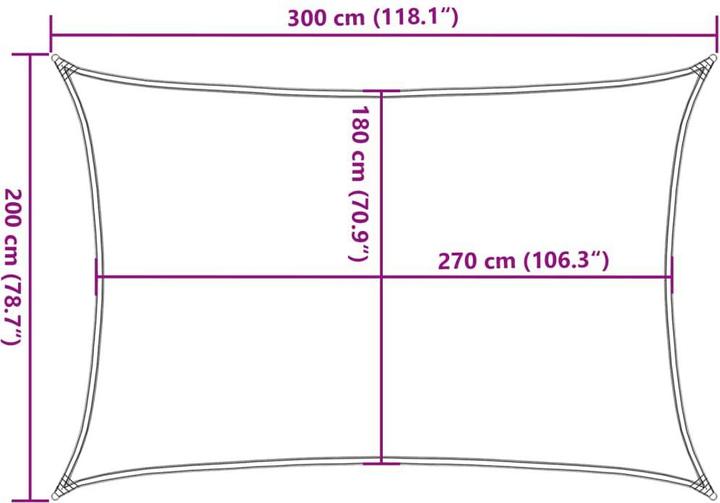 Immagine prodotto VidaXL Sonnensegel (200 x 300 cm)