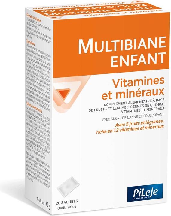 Immagine prodotto PiLeJe Kinder Vitamine und Mineralstoffe Pulver (20 Pezzo/i, Busta, 103 g)