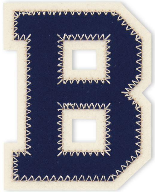 Actual product image Prym Application letter B, blue/ecru (1 x)