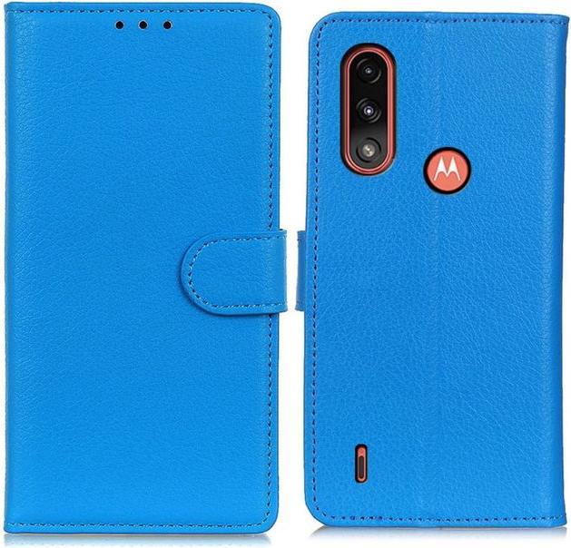 Produktbild MU Classic Litchi Leder Bookcover Series (Motorola Moto E7 Power)