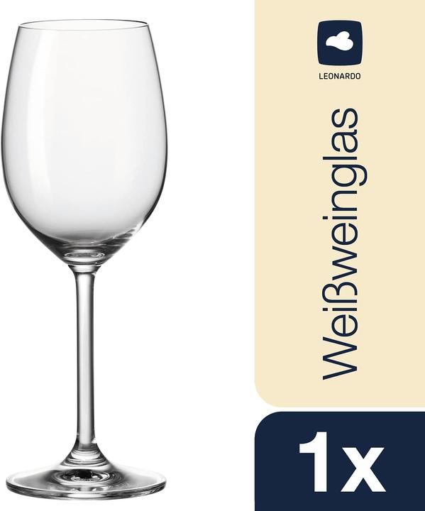 Image du produit Leonardo Quotidiennement (37 cl, 1 Verres, Verres à vin blanc)