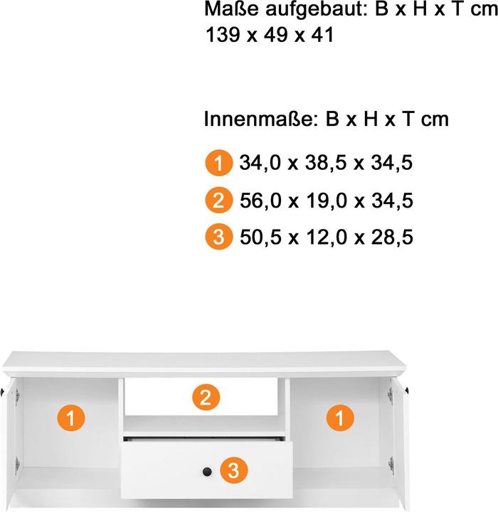 Produktbild Trendteam Brandson Baxter (139 x 41 x 49 cm)
