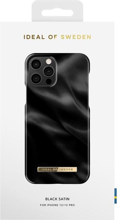 Produktbild iDeal Of Sweden Designer Hard-Cover Black Satin (Apple iPhone 12 Pro, Apple iPhone 12)