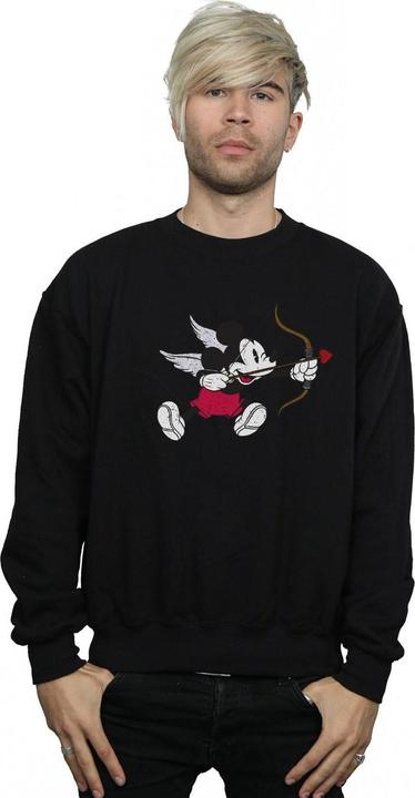 Actual product image Disney Mens Mickey Mouse Love Cherub Sweatshirt (L)