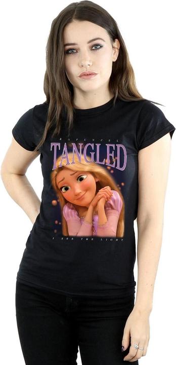 Actual product image Disney Womens/Ladies Tangled Rapunzel Montage Cotton T-Shirt (S)
