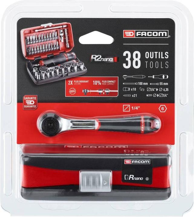 Actual product image Facom Socket wrench set metric 1/ (1/4")