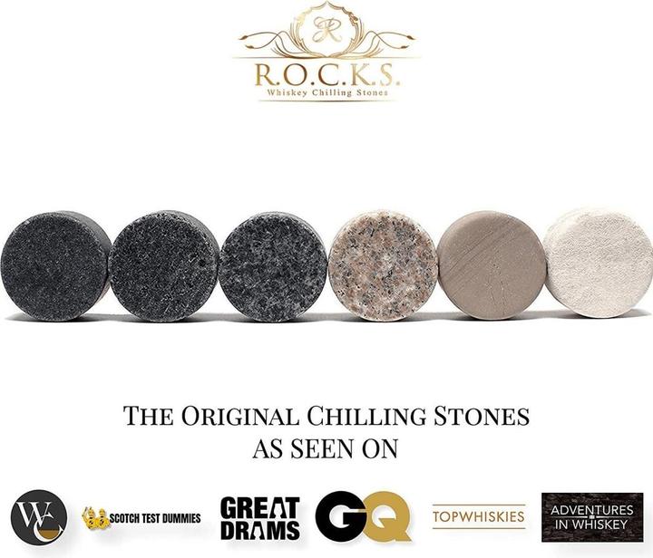 Produktbild Rocks Whiskey Chilling Stones Whiskey Steine Set (3 dl, 6 x, Whiskygläser)