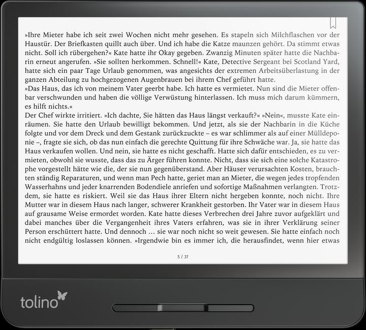 tolino epos 2 (8", 8 GB, Black)
