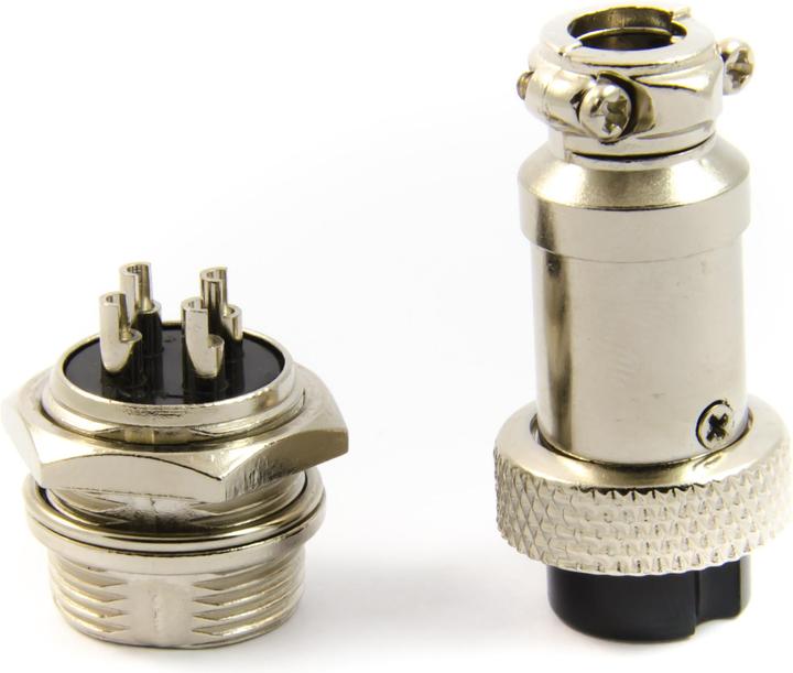 Image du produit Purecrea GX16-4P mâle avec connecteur encastré 16mm