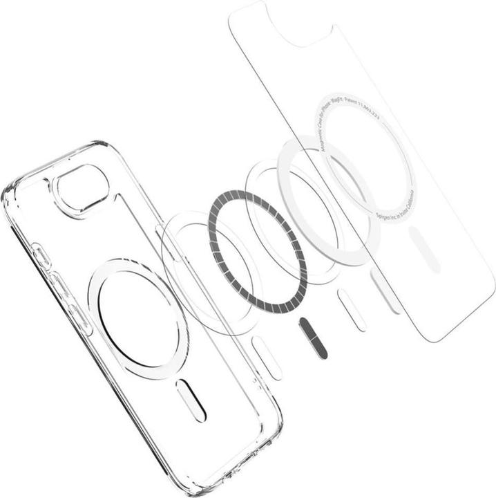 Produktbild Spigen Ultra Hybrid MagFit Kunststoff Back Cover Durchsichtig/Weiss Apple iPhone 16e (Apple iPhone 16e)