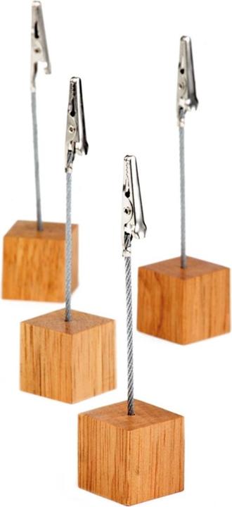 Produktbild APS Kartenhalter, 4er-Set, Rubberwood