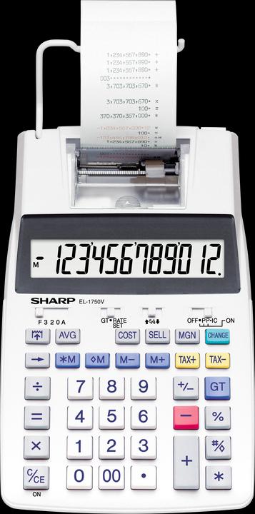 Sharp EL-1750V (Netzbetrieb, Batterien)