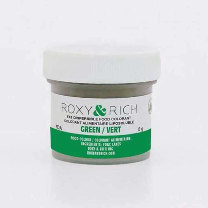 Produktbild Roxy & Rich Fettlösliche Pulverfarbe Grün für Schokolade