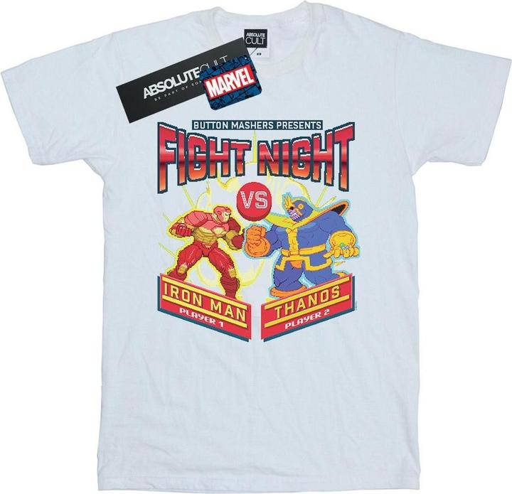 Actual product image Mens Fight Night Iron Man Vs Thanos T-Shirt (L)