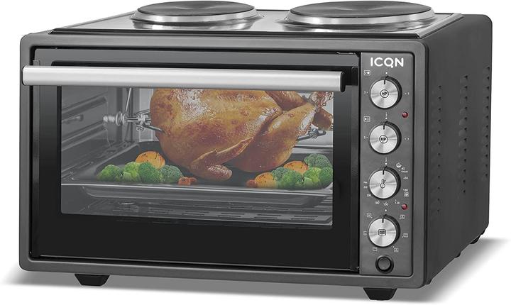 Icqn 42 Liter Minibackofen mit Kochplatten