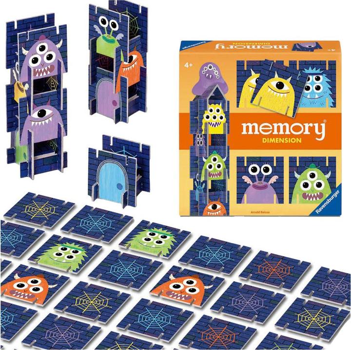 Actual product image Ravensburger 22467 - memory® Dimension. The classic memory® game with attractive added value. For (German, Spanish, French, Dutch, Italian, Portuguese, English)