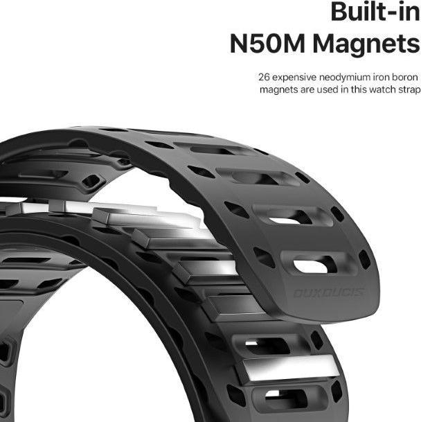 Produktbild Dux Ducis CS Armband (49 mm, 45 mm, 46 mm, 44 mm, 42 mm, Magneten, Silikon, Aluminium, Apple Watch Series 5, Apple Watch Series 4, Apple Watch Series 3, Apple Watch Ultra 2, Apple Watch SE (2022/2023), Apple Watch Series 6, Apple Watch Ultra, Apple Watch Series 10, Apple Watch SE, Apple Watch Series 8)