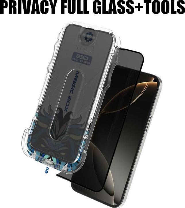 Image du produit Lito Verre blindé Privacy avec outil d'installation (1 pièce(s), Apple iPhone 16 Plus)