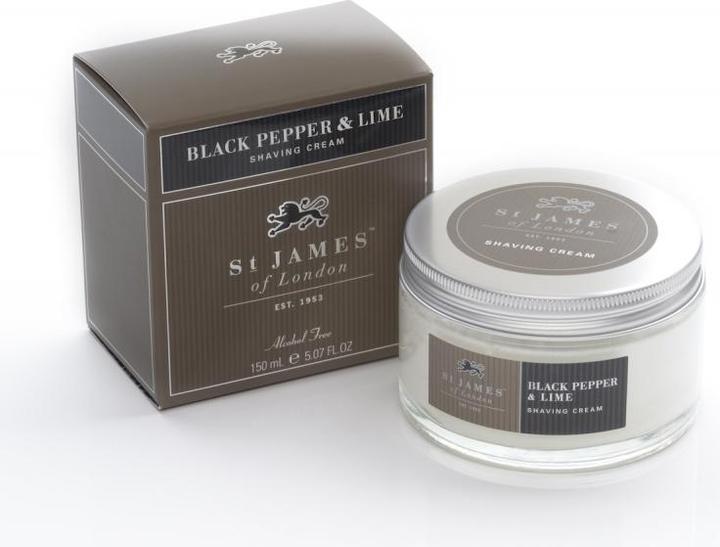 Produktbild St. James of London Rasiercreme Black Pepper & Lime (150 ml, Rasiercreme)
