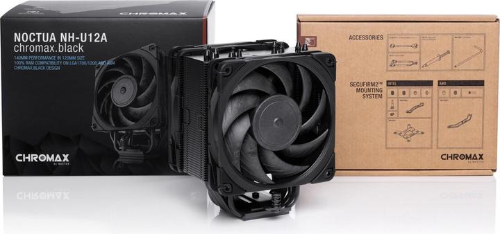 Produktbild Noctua NH-U12A chromax.black (158 mm)