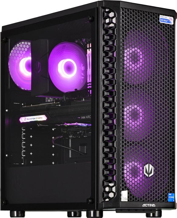 Actual product image Actina 5901443334057 PC Midi Tower AMD Ryzen??? 5 3600 DDR4-SDRAM SSD AMD Radeon RX 6600 Black (AMD Ryzen 5 3600, 16 GB, 1000 GB, Radeon RX 6600)