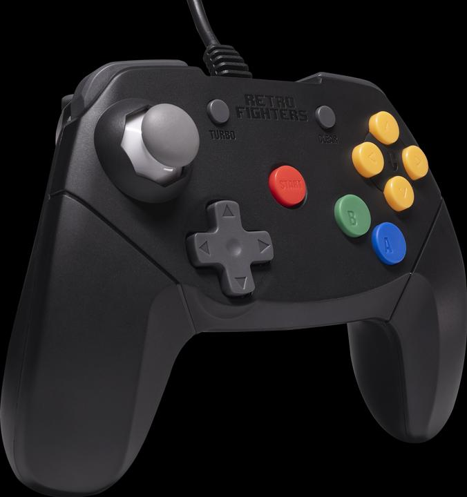 Actual product image Retro Fighters Retro-Fighters - Brawler64 Wired Controller - Black