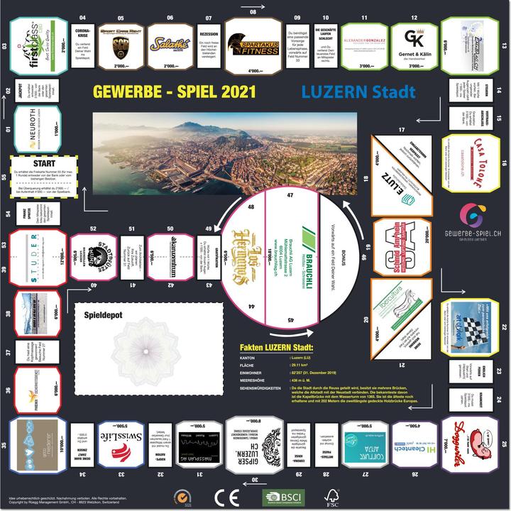 Produktbild Gewerbe-Spiel Luzern Stadt (Deutsch)