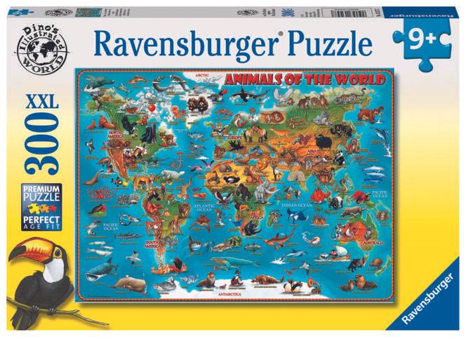 Produktbild Ravensburger Tiere über die Welt Puzzle (300 Teile)