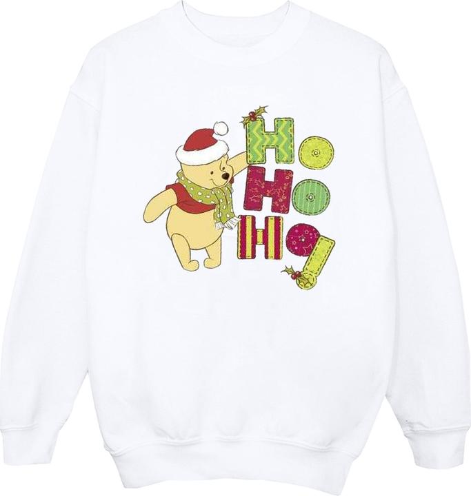Disney Winnie The Pooh Ho Ho Ho Scarf Sweatshirt (M)