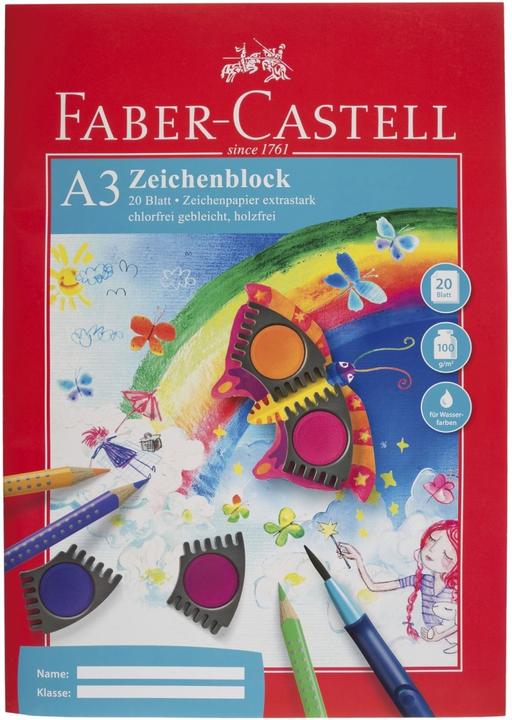 Actual product image Faber-Castell Drawing pad A3 20 sheets (A3, Plain)