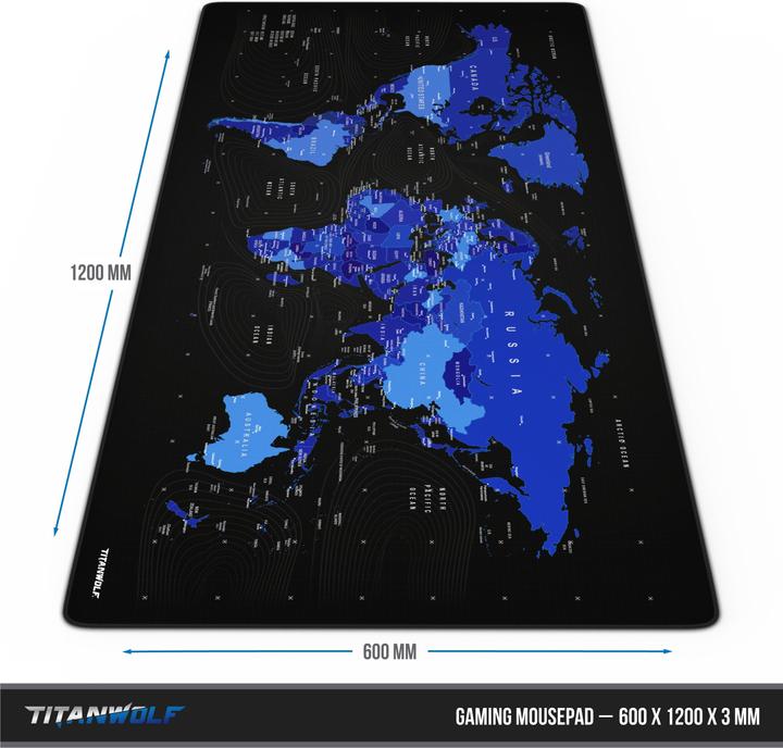 Actual product image Titanwolf Gaming Mouse Pad, XXXL Speed Gaming Mouse Pad Mouse Pad 1200 x 600 mm