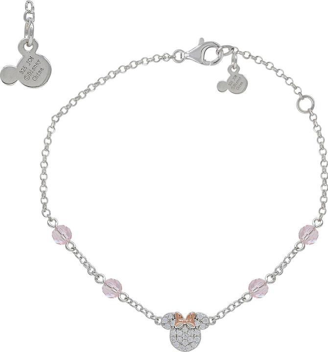 Immagine prodotto Disney Bracciale Minnie Mouse in argento BS00010TZWL-55 (14 cm, Argento 925)