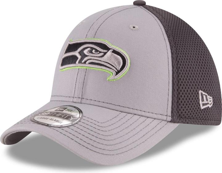 New Era 39Thirty Stretch Mesh Cap - Seattle Seahawks - S/M (S/M)