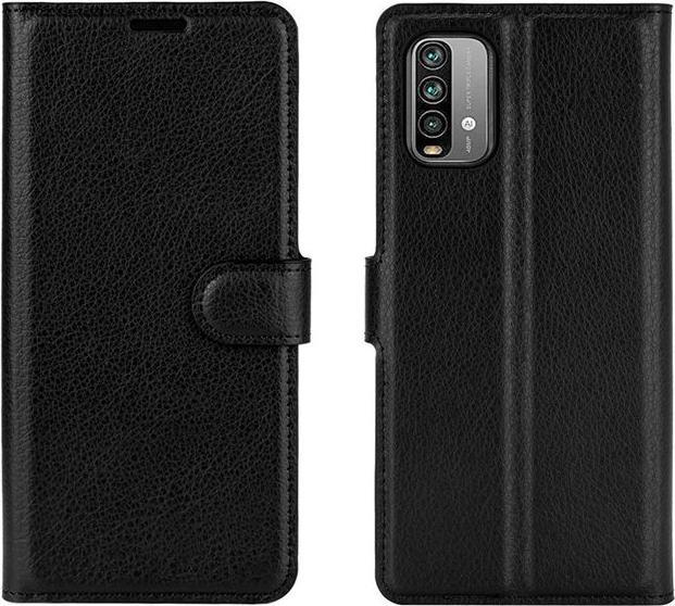 Produktbild MU Classic Litchi Leder Bookcover Series (Xiaomi Redmi 9T, Realme 9 4G)