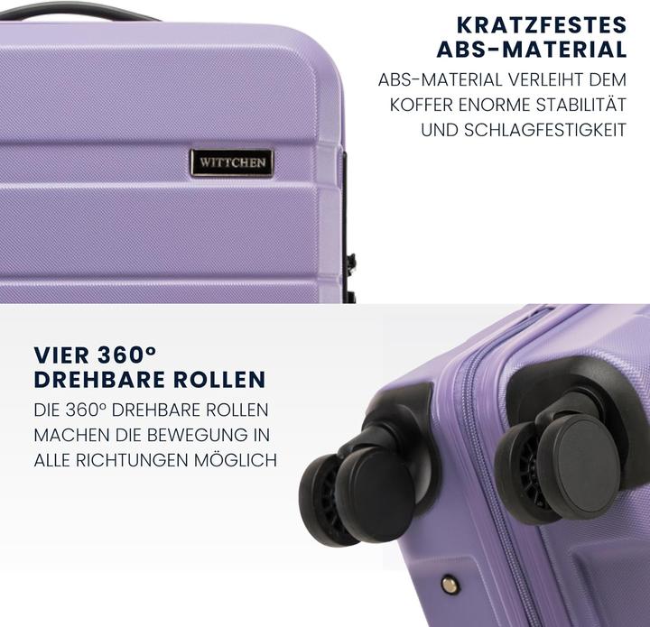 Produktbild Wittchen 4-teiliges Koffer-Set (Handgepäck (bis 50l), M (50 - 90l), L (90 - 115l))