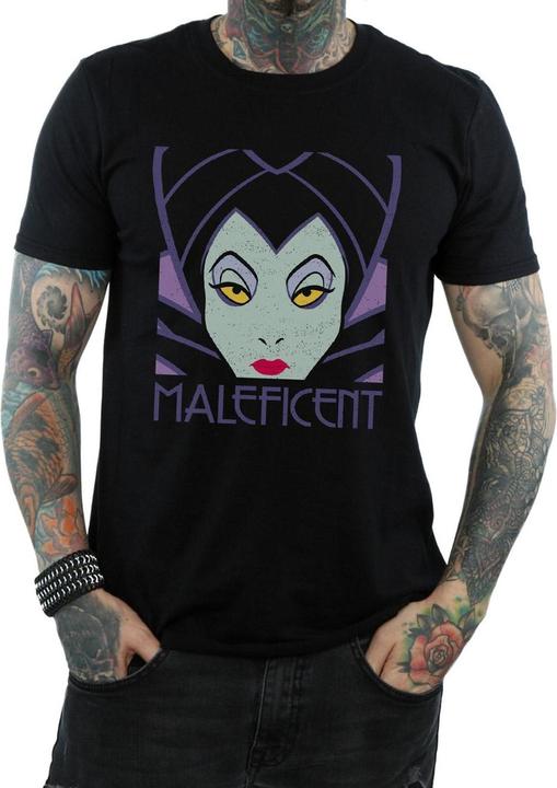 Actual product image Disney Mens Maleficent Cropped Head T-Shirt (XL)