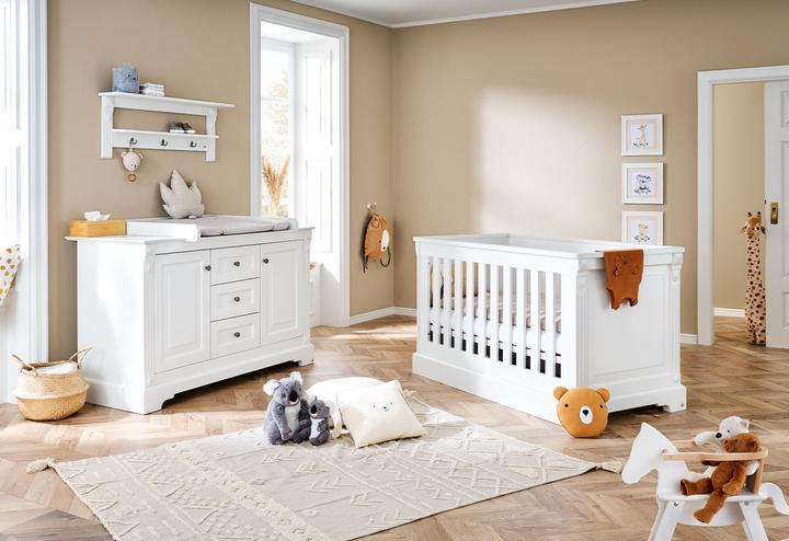 Pinolino Sparset Emilia extrabreit (Babybett, Wickelkommode)