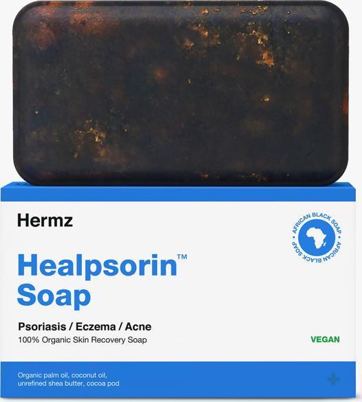 Hermz Dermz Healpsorin Bar Soap For Psoriasis And Eczema 100G (Handseife Nachfüllpackung)
