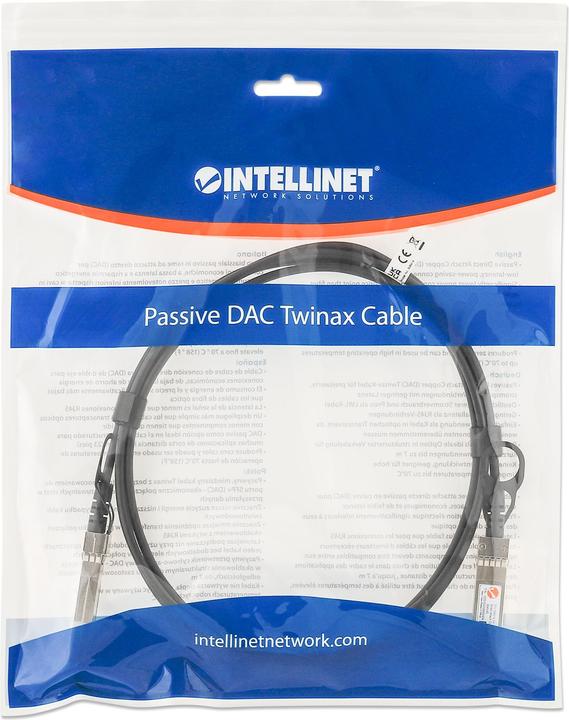 Produktbild Intellinet SFP+ 10G Passives DAC Twinax-Kabel 5,0m HPE-komp. (CAT6, 5 m)