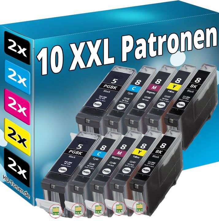 Produktbild Druckfuxx 10x DRUCKER PATRONE für CANON MP500 MP510 MP520 MP530 MP610 MP810 MP83